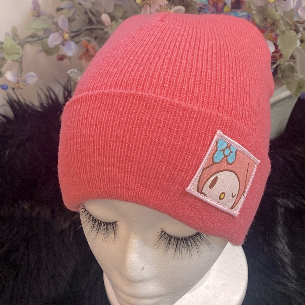 My Melody Sanrio Hello Kitty and friends pink beanie women’s men’s OSFA ski hat - Picture 6 of 7